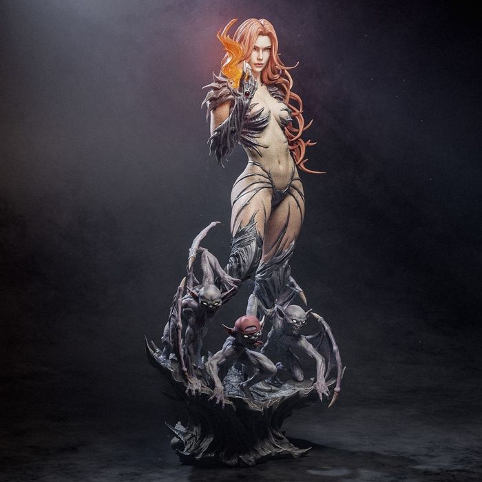 Figurka 3D  SARA PEZZINI - WITCHBLADE– Fan Art, druk 16K