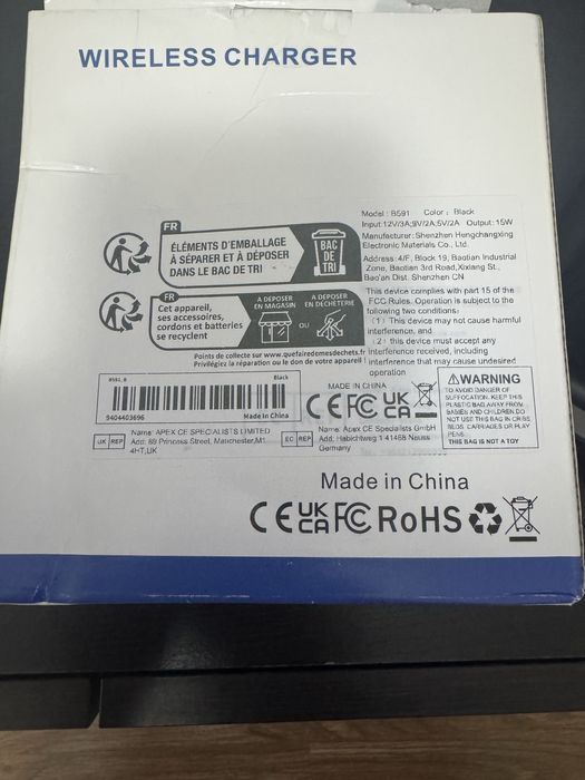 Carregador wireless 3 em 1