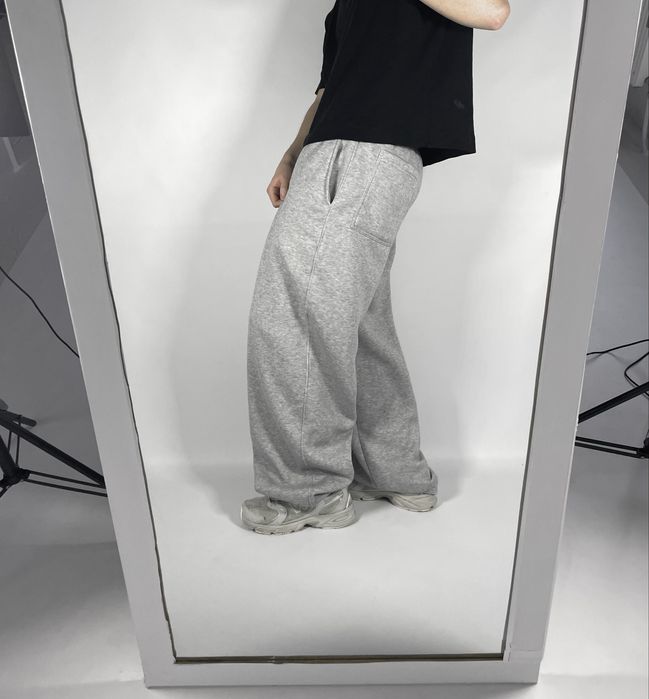 Широкі сірі штани спортивки BAGGY SWEATPANTS широкие штаны серые бегги