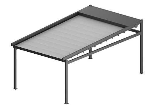 Pergola SOLID 4x4 z automatycznym dachem – montaż w cenie!