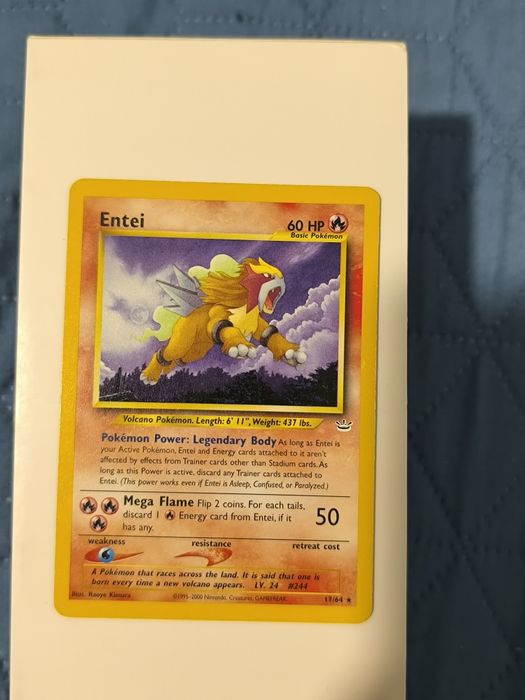 Carta Pokémon Entei /Raikou