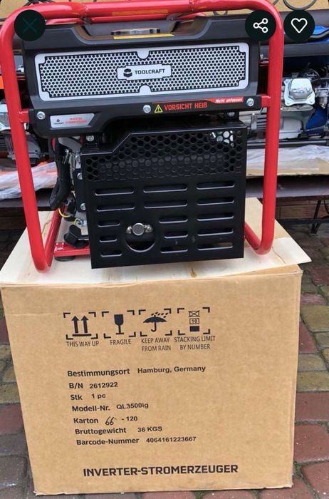 Інверторний Генератор TOOLCRAFT QL3500IG 3.5 кВт