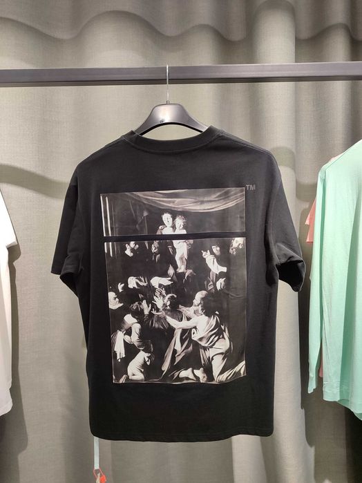 Футболка OFF-WHITE CARAVAGGIO Square Tee Shirt Black
