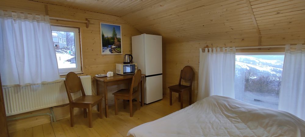 Номер з панорамним видом на високогір'я Карпат