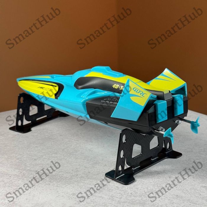 Катер на радіокеруванні Aqua Dragon 30 км/год синій Кораблик на пульті