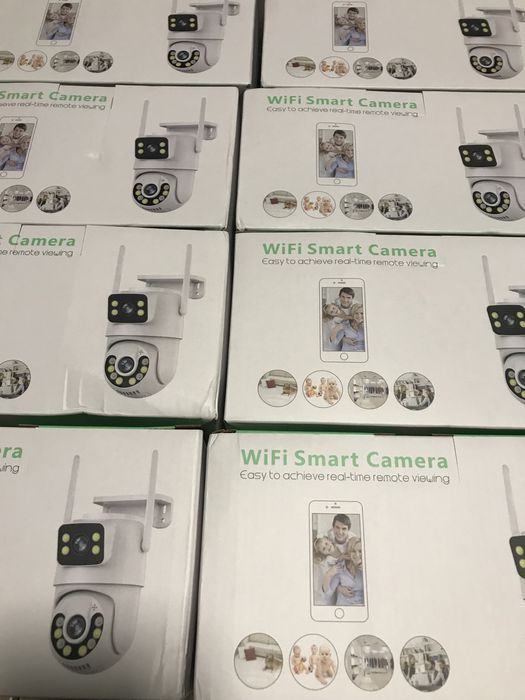 Камера ICSee 8MP PTZ WIFI НАЙКРАЩА ЯКІСТЬ подвійна вулична відеокамера