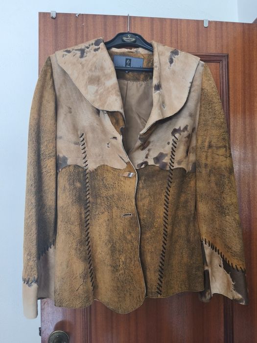 Casaco de senhora pele verdadeira marca casa da peless