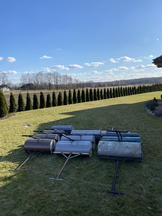 Walec ogrodowy zalany betonem lub na wodę