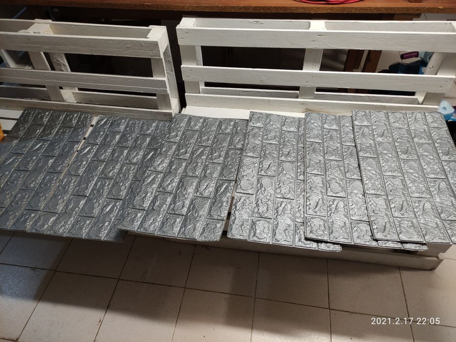 Placas 3D autocolante decorativo