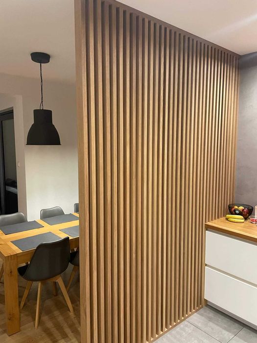 Lamele Fornirowane DĄB na Ściankę działową  WYSYŁKA GRATIS