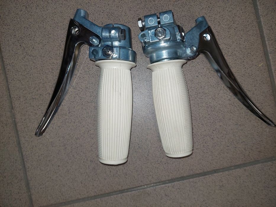 Nowe manetki rączki biegów+gazu romet komar sztywniak zak rys Simon sr