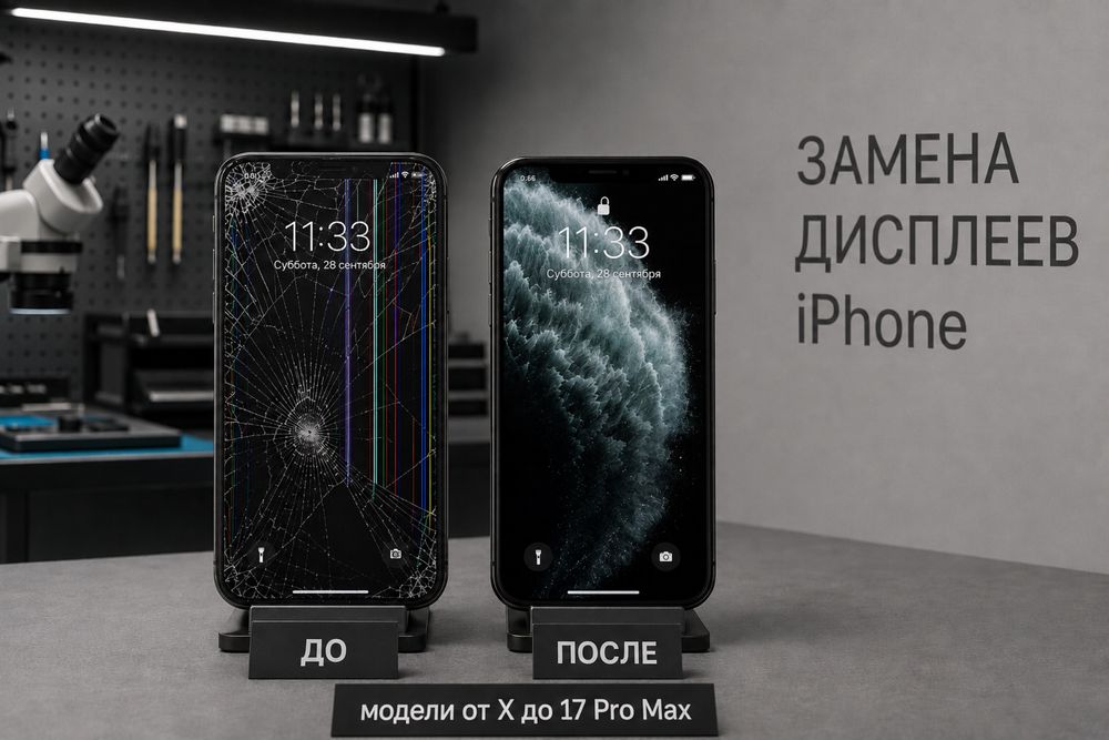 Дисплей iPhone айфон x xs 11 12 13 14 15 16 Pro max установка экран