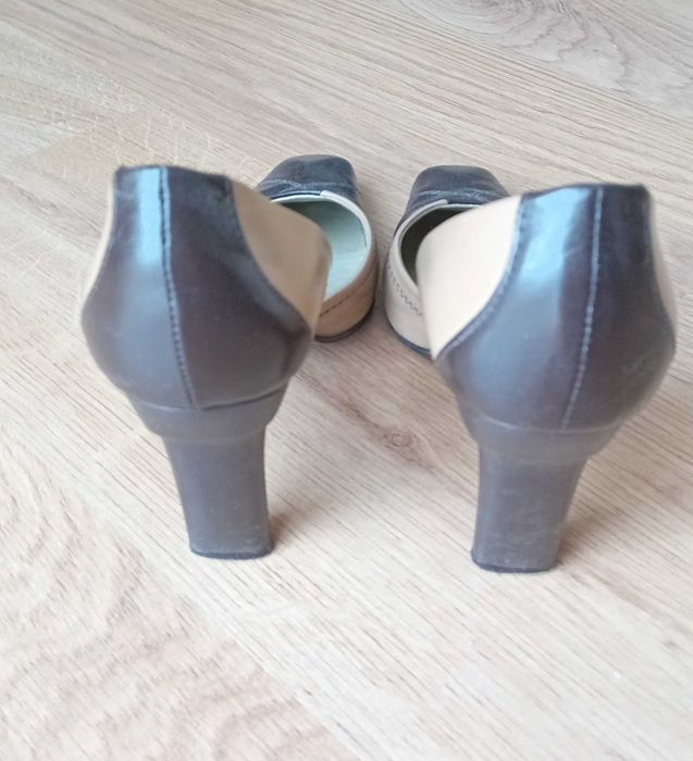 czółenka damskie skórzane 38