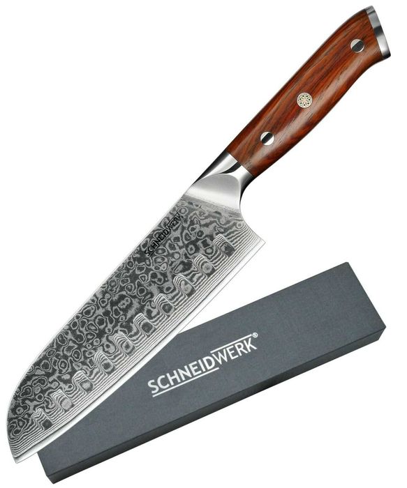 Nóż kuchenny Santoku z DAMASTU DAMAST GERMANY Di-7