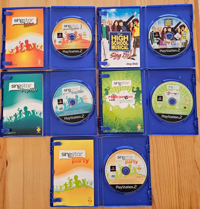 5 jogos Singstar e Sing it