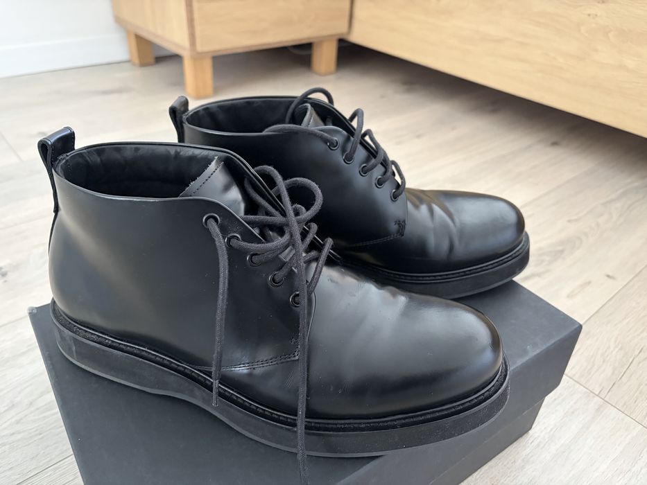 Meskie skórzane botki Massimo Dutti