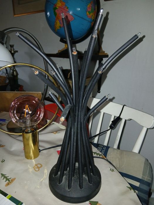 Вінтажний світильник метал Швеція висота 39см