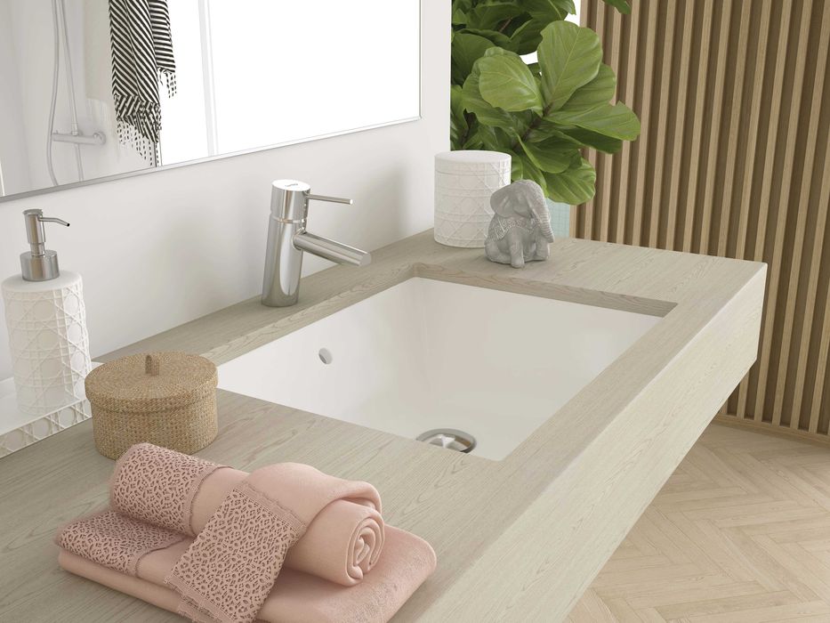 Lavatório Sanitana Aida 55 branco 545x430x157mm (S10060030500000) - Novos (4 unidades disponíveis)
