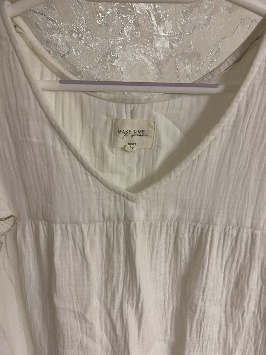 Жіноча біла сукня з мусліну плаття сарафан , для вагітної