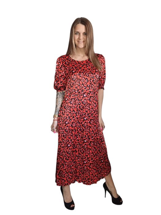 Czerwona sukienka w centki next rozmiar xl 42