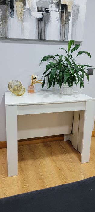 Mesa extensível branca