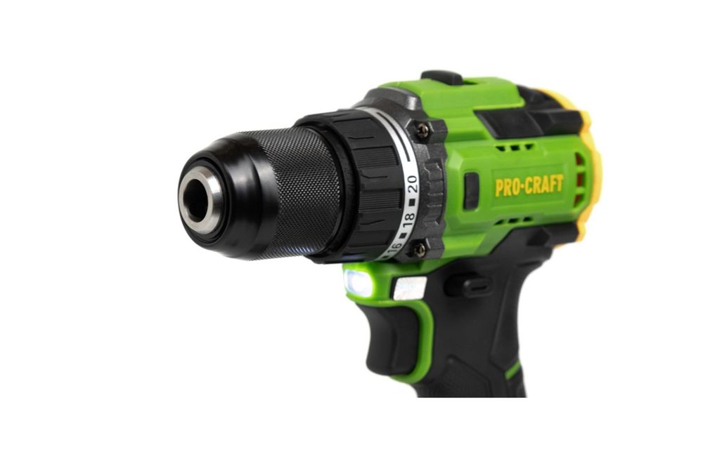 Шуруповерт Procraft PA18LiH (з 1 акб МАХ 2Ам і зп) Затяжка 80Нм Кейс