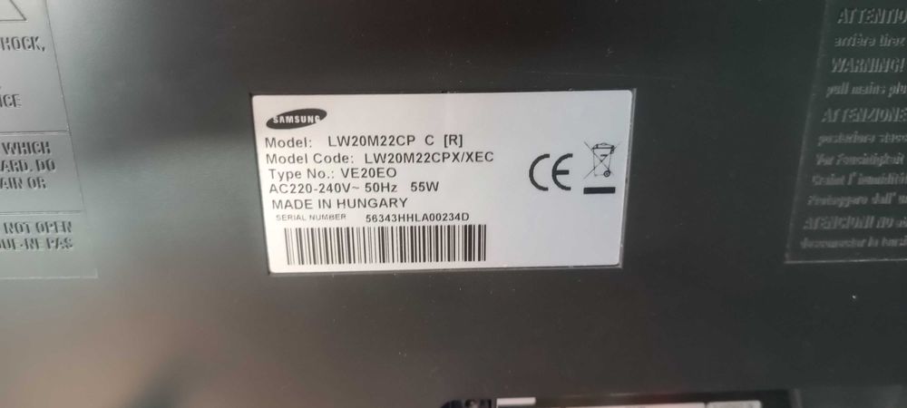 Телевізор Samsung 20 дюймів
