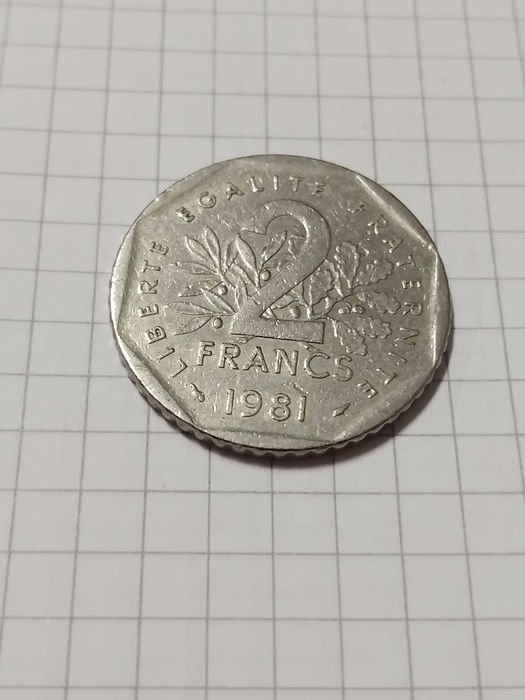 Moeda 2 Francs 1981