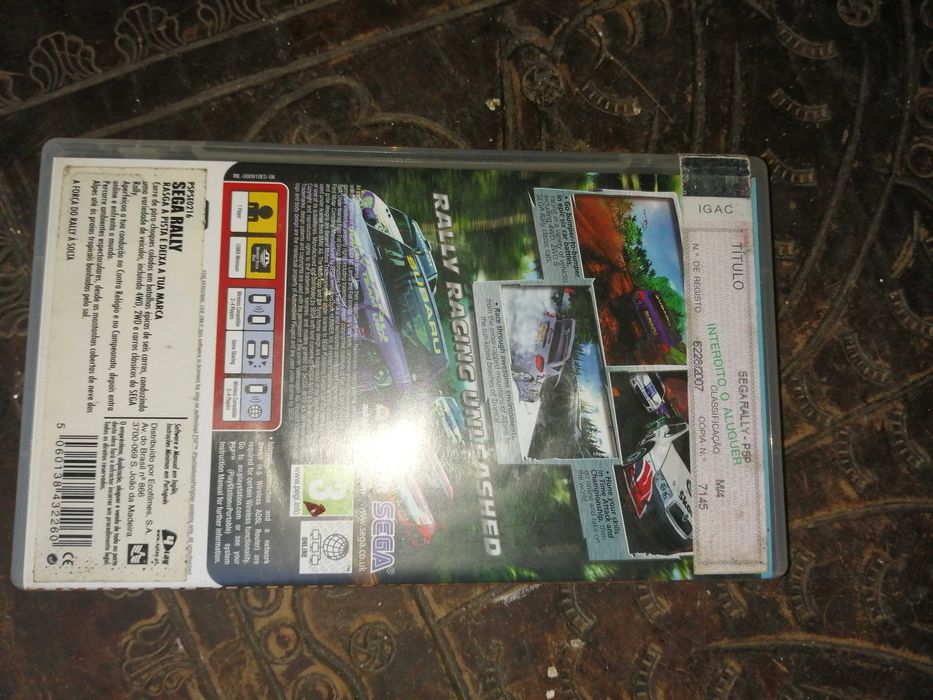 jogo sega raly PSP