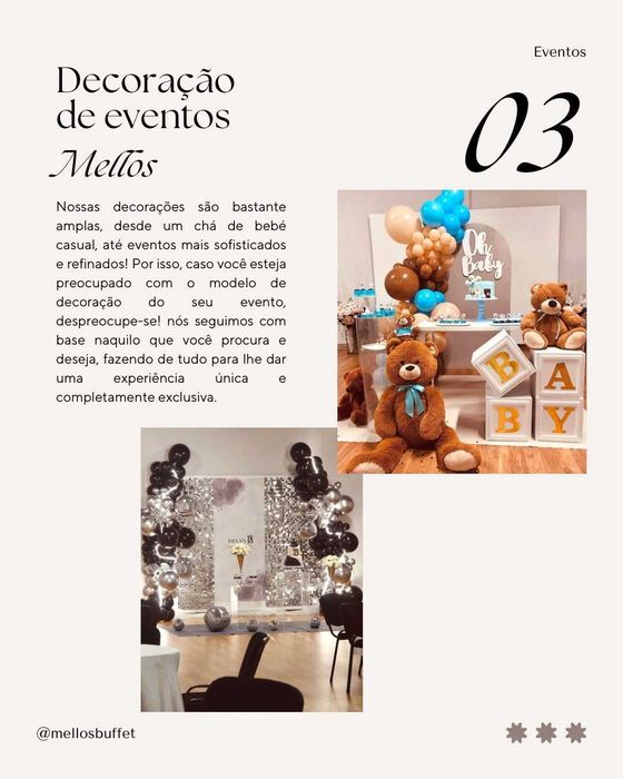 Organização Eventos Mello's Buffet Casamento