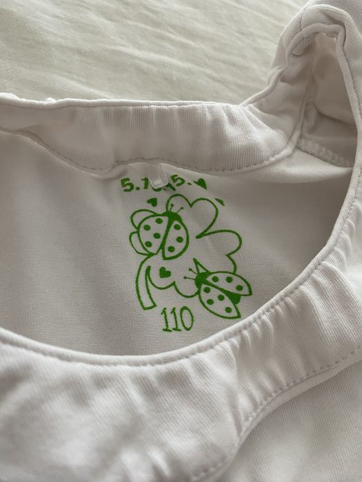 Dwie koszulki dziewczece r. 110/116