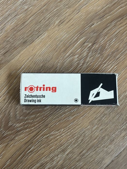Tusz kreślarski Rotring czarny 23ml nowy oryginalnie zamknięty