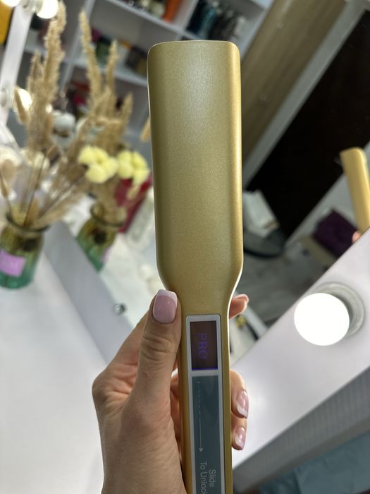 Прасочка (утюжок) з титановими пластинами для волосся