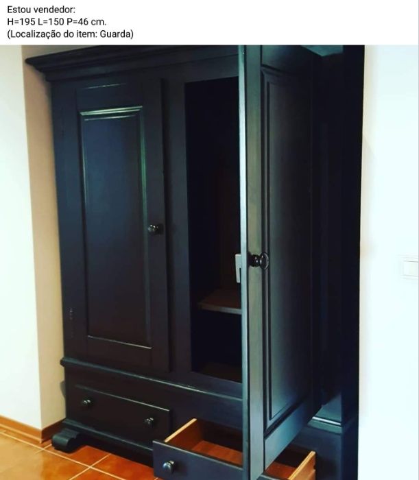 Roupeiro / Armário H=195 L=150 P=46 cm.