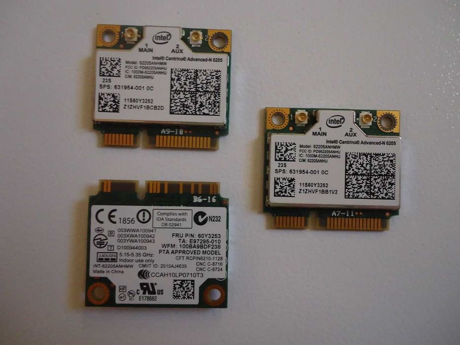 Карты Wi-Fi mini PCI-e (Wi-Fi модуль ) для ноутбуков