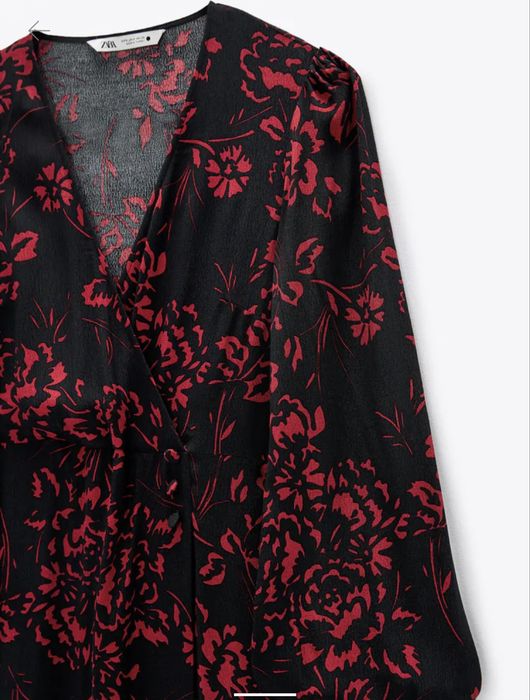 Максі сукня zara з довгим рукавом