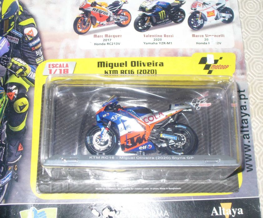 Motos do Mundial nº 1 KTM RC16 (2020) Miguel Oliveira