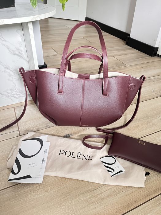Torba polene mini cyme bordo black cherry