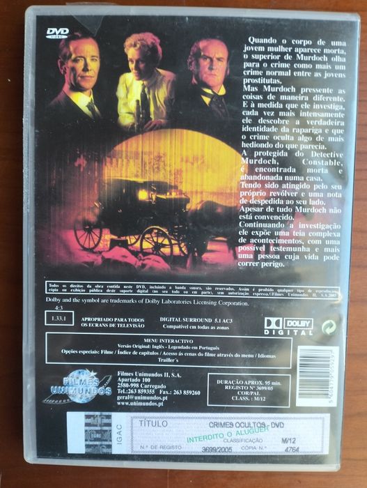 DVD Crimes Ocultos