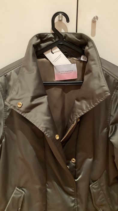 Bomber Scotch & Soda de senhora, verde escuro acetinado