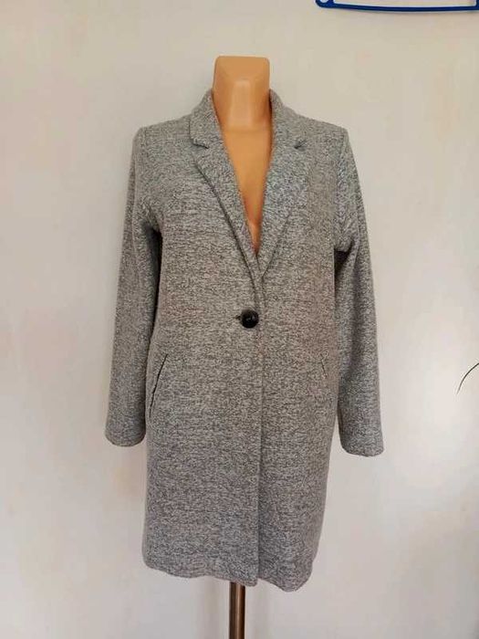 Płaszcz szarobiały Next L