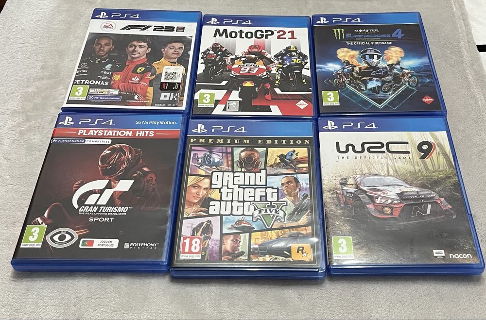 PlayStation 4 Slim 1TB + Comando + 7 Jogos + Caixa Original – Excelente Estado