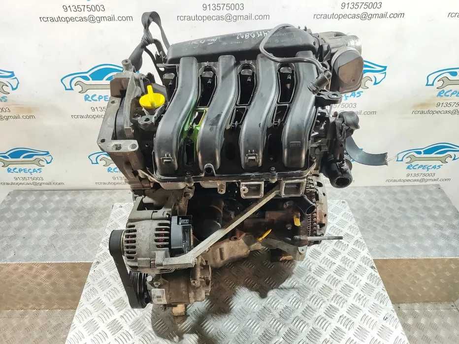 MOTOR COMPLETO RENAULT SCENIC 2 II MK2 1.6i 16V 112CV K4MD812 K4M D8