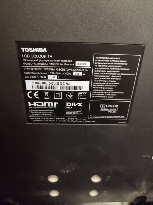 Telewizor Toshiba LCD 40L