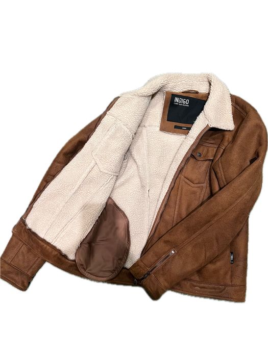 Куртка-пілот  Indigo Suede Jacket[ розмір L ]