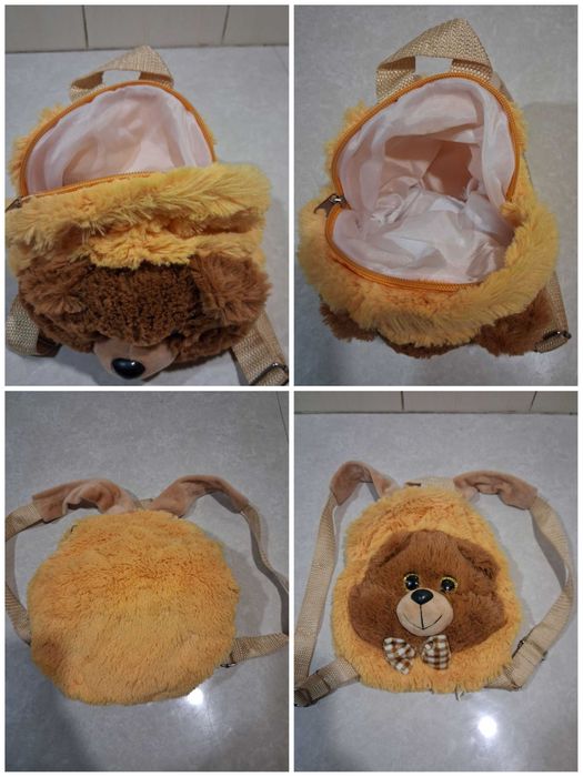 Сумочка 6 шт, рюкзачок дівчинки ведмежа міхова маленька Мінні Маус