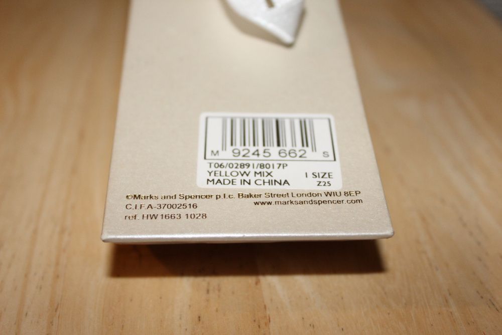 Nowy Platerowany złotem komplet Marks&Spencer