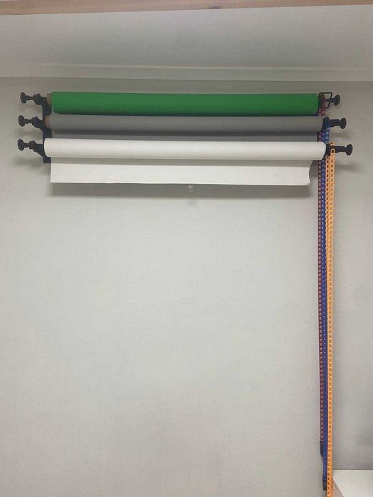 Система кріплення фонів на 3 рулона + рулони