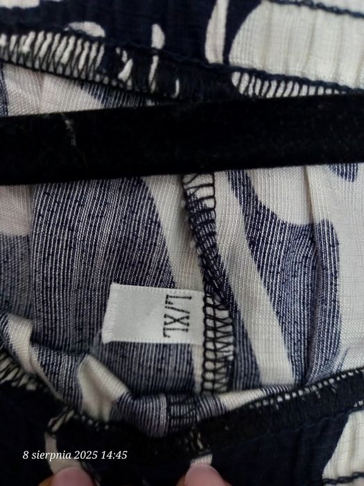 Piękny letni włoski komplet koszula i spodnie L/XL