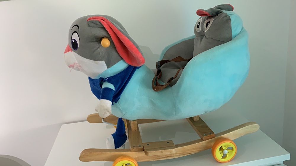 Baloiço com rodas 2 em 1